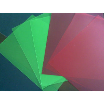 Цветной прозрачный ПВХ-лист для складной коробки